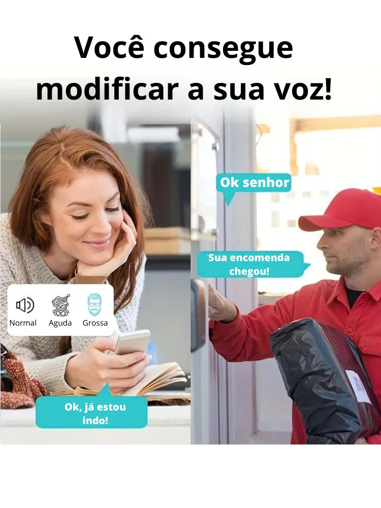 Campainha  Inteligente Com Câmera Sem Fio Wi-Fi HD Recarregável