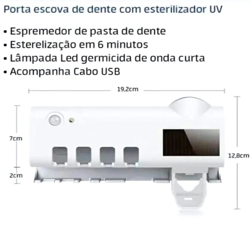 Suporte automático antibacteriano uv luz esterilizador