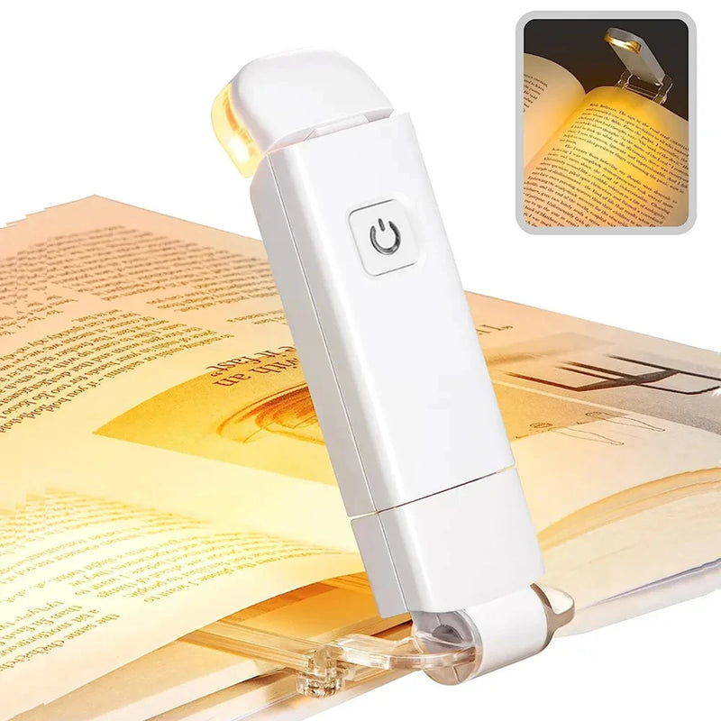 Nova luz de leitura recarregável USB para livros